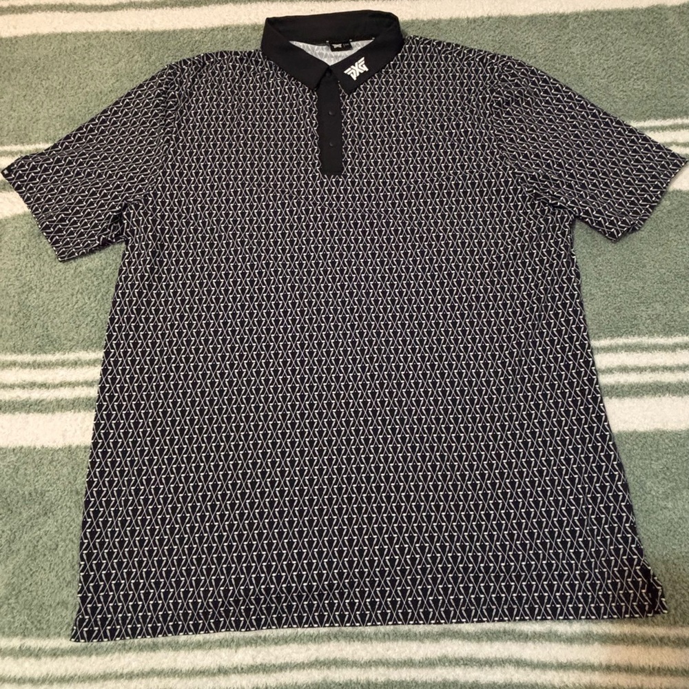 PXG Men’s XXL Golf Club Patterned Polo
